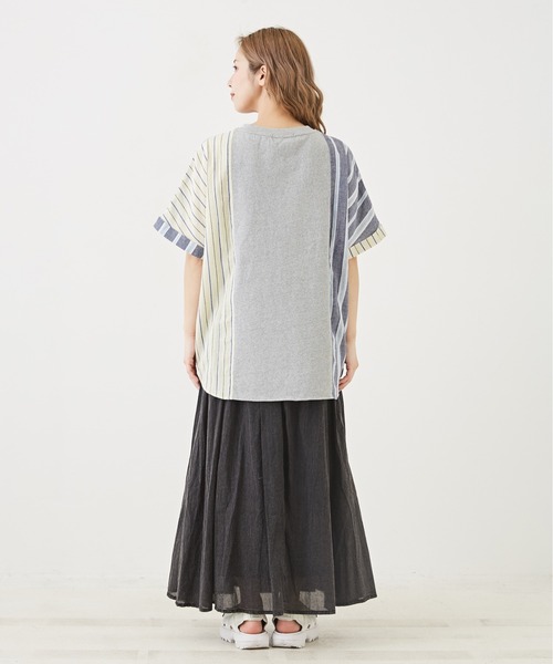 「CUBE SUGAR」 半袖Tシャツ M ネイビー レディース_画像7