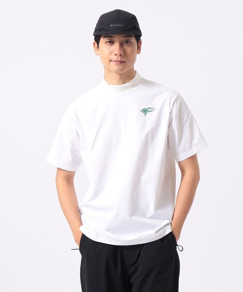 BEAMS GOLF トレーナー モックネック Sサイズ POLARTEC BEAMS GOLF（ビームス ゴルフ）〈MEN〉 ORANGE LABEL / ワンポイント