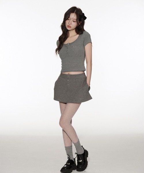 Silentand スカート Kirakira mini flare skirt : ZOZOTOWN Yahoo!店