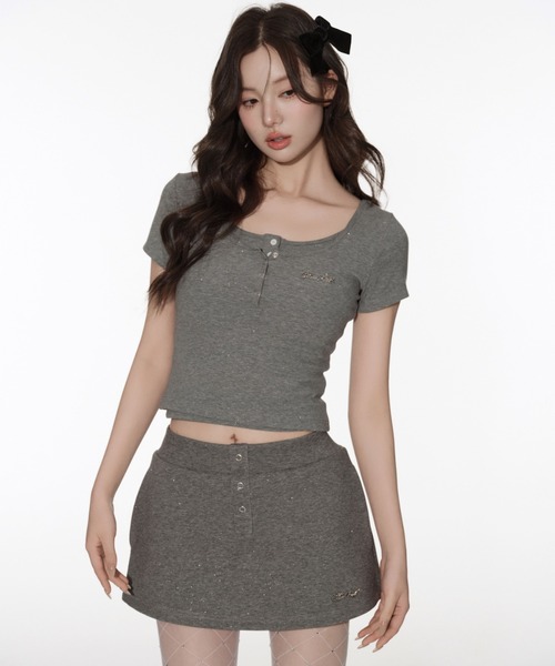 Silentand スカート Kirakira mini flare skirt : ZOZOTOWN Yahoo!店