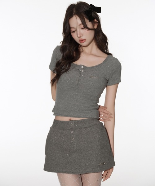 Silentand スカート Kirakira mini flare skirt : ZOZOTOWN Yahoo!店