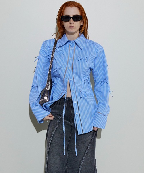 MAISON SPECIAL（メゾンスペシャル） 長袖シャツ FREE ブルー