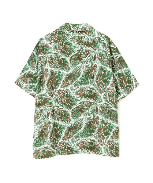 ショット　schott レーヨン　半袖シャツ オリーブグリーン　アロハシャツ Schott N.Y.C（ショット） シャツ Schott/ショット/HORSE RAYON SHIRT