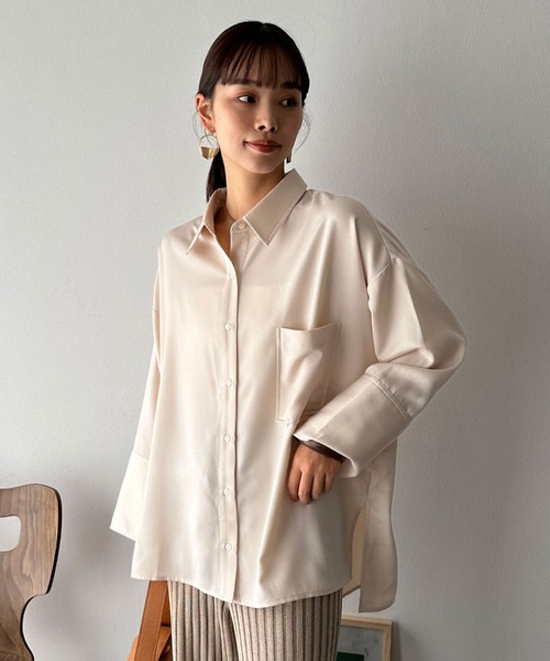 「DOUX ARCHIVES」 長袖ブラウス FREE ベージュ レディース_画像4