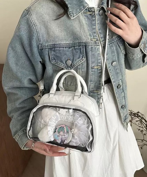 shopnikoniko（ショップにこにこ） ボストンバッグ PUレザー ミニ 