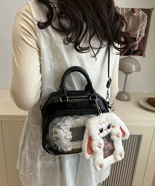 shopnikoniko（ショップにこにこ） ボストンバッグ PUレザー ミニ
