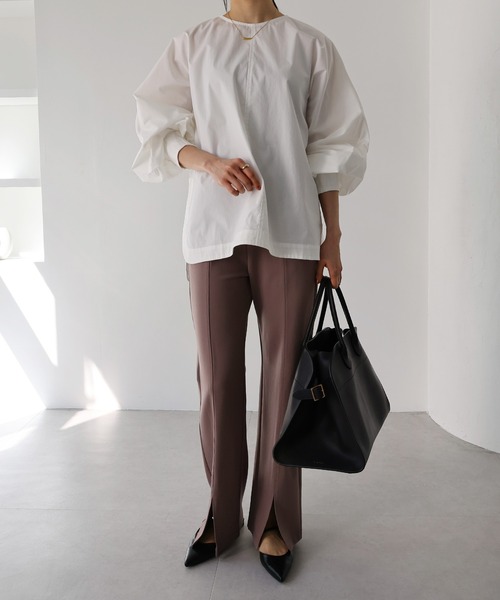 「evernavy」 イージーパンツ S ネイビー レディース_画像9