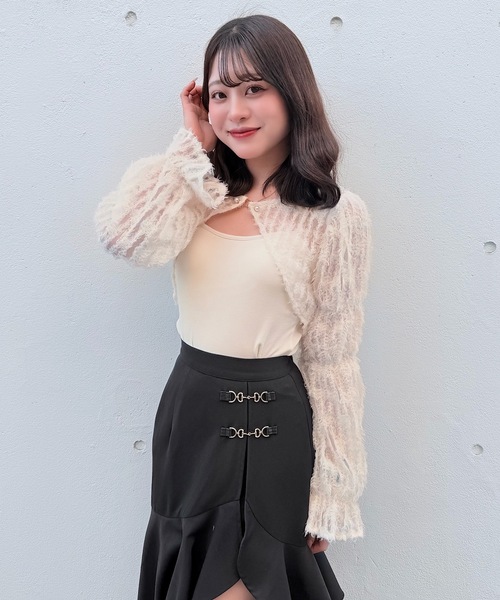 NOMAE（ノーマエ） tシャツ フェザーボレロアンサンブルトップス