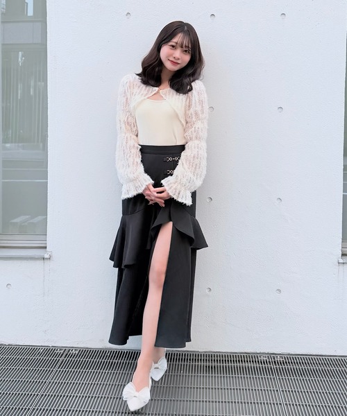 NOMAE（ノーマエ） tシャツ フェザーボレロアンサンブルトップス