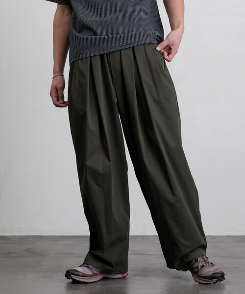 夏　　. BRUSHED CHINO COTTON 2024年　チノパン FREAK'S STORE（フリークスストア） チノパン 限定展開 ワイド