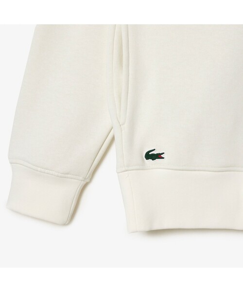 「LACOSTE」 プルオーバーパーカー 3 オフホワイト メンズの画像