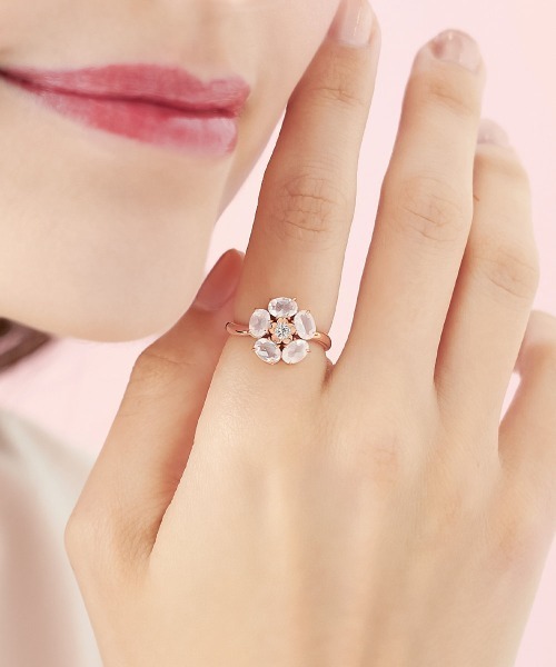 4℃（ヨンドシー） 指輪 リング 「Sakura Collection」シルバー リング