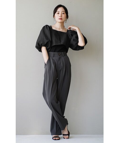 「e-zakkamania stores」 半袖ブラウス M ブラック レディース_画像6