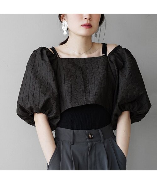 「e-zakkamania stores」 半袖ブラウス M ブラック レディース_画像8