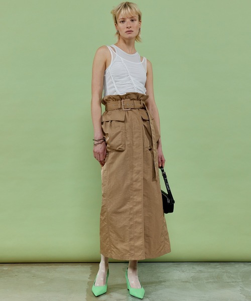 「MAISON SPECIAL」 スカート 38 レッド レディース_画像9