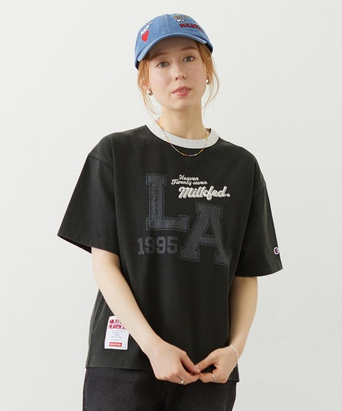 Champion（チャンピオン） tシャツ MILKFED.×CHAMPION LA LOGO S/S TEE