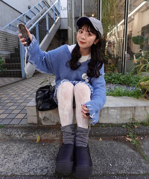 「Kastane」 長袖ニット MEDIUM アイボリー レディース_画像4