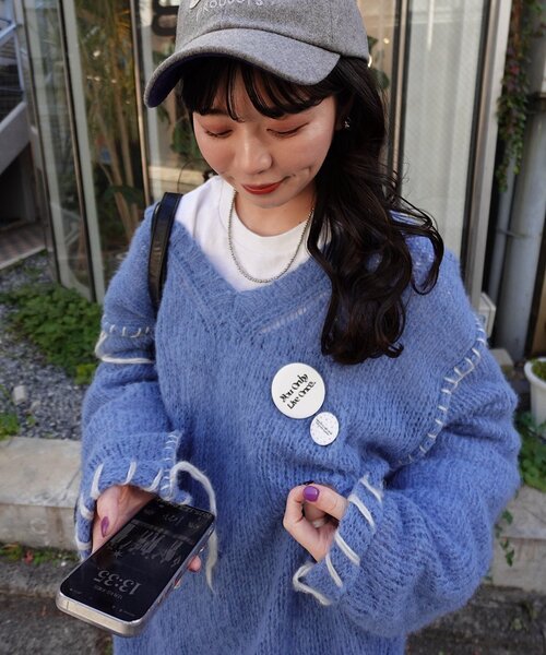 「Kastane」 長袖ニット MEDIUM アイボリー レディース_画像5