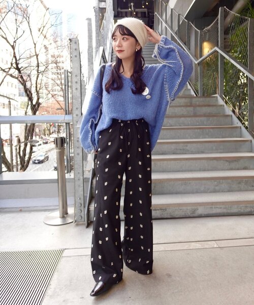 「Kastane」 長袖ニット MEDIUM アイボリー レディース_画像8