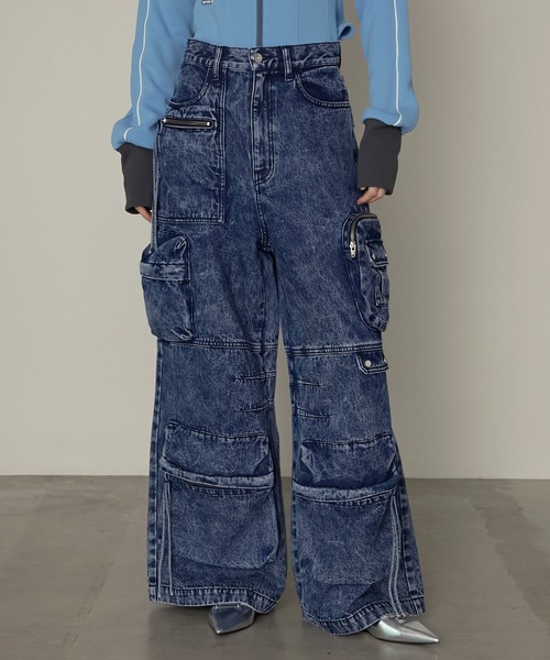 「PRANK PROJECT」 デニムパンツ 36 ブラック レディース_画像2
