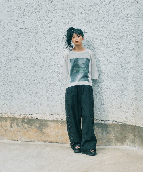 niko and…（ニコアンド） tシャツ 「MODE NORM CORE」 シアー 