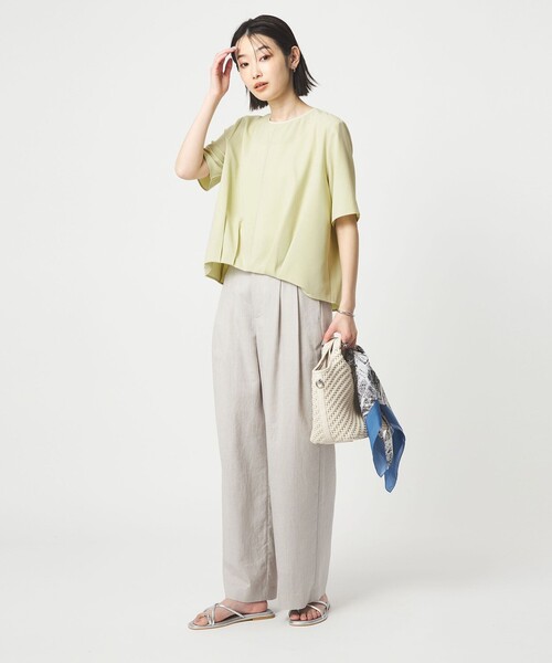 ブラウス シャツ ライン TEE ブラウス レディースの画像