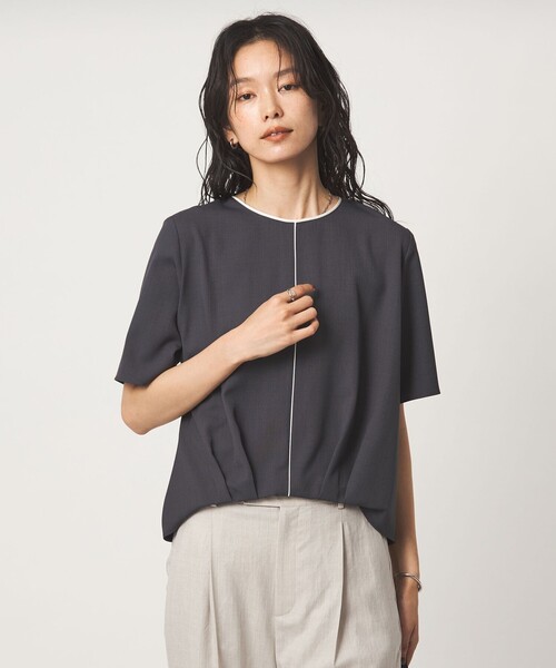 ブラウス シャツ ライン TEE ブラウス レディースの画像