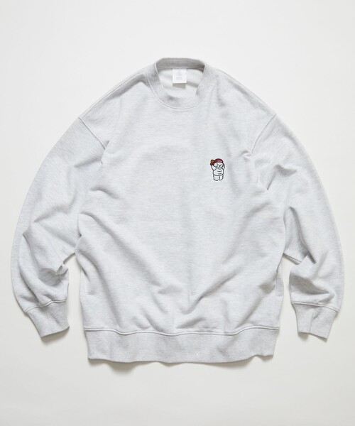 「FREAK'S STORE」 スウェットカットソー SMALL チャコールグレー メンズ_画像2