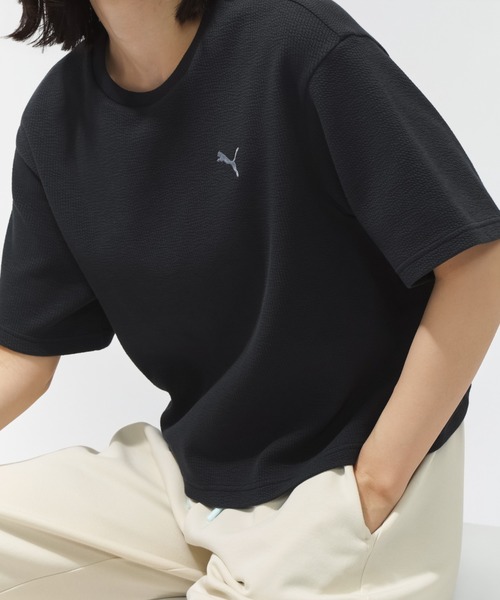 PUMA（プーマ） tシャツ 半袖 PUMA ESS ELEVATED リラックスド Tシャツ