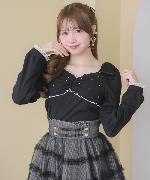 ROJITA（ロジータ） tシャツ リボンテレコトップス レディース