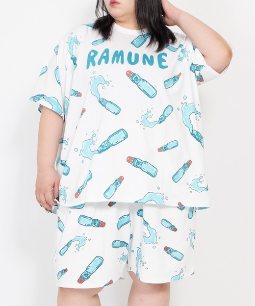 PUNYUS半袖ジャージ上下セット ラムネ トップス2XL・パンツXL PUNYUS（プニュズ） スウェットパンツ ジャージ 「新サイズ」フード総