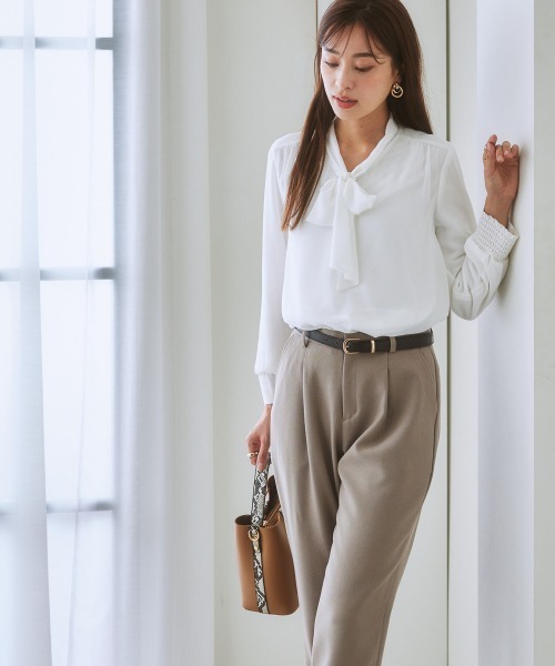 「7days Life Styling」 長袖ブラウス LL グレー レディース_画像5