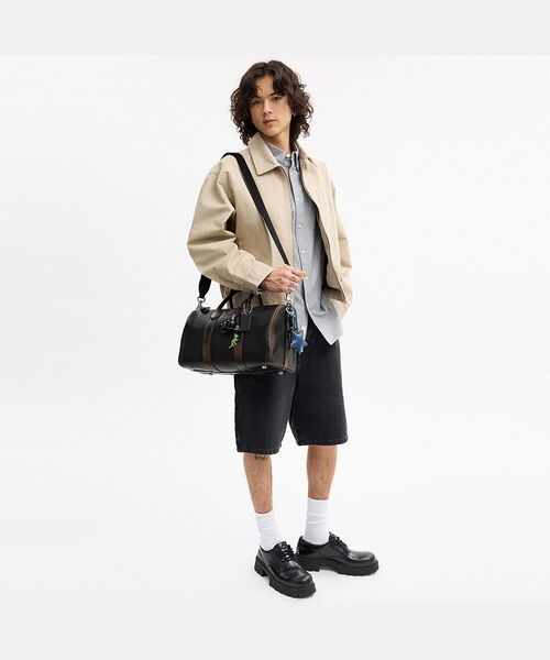 COACH（コーチ） ドラムバッグ コンパス バッグ 35・ラブド レザー