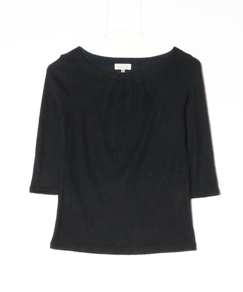 BALENCIAGA 7分袖 カットソー ブラック BALENCIAGA（バレンシアガ） 7分袖カットソー 38 ブラック レディース