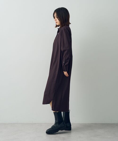 「YECCA VECCA」 シャツワンピース FREE ブラウン レディース_画像7