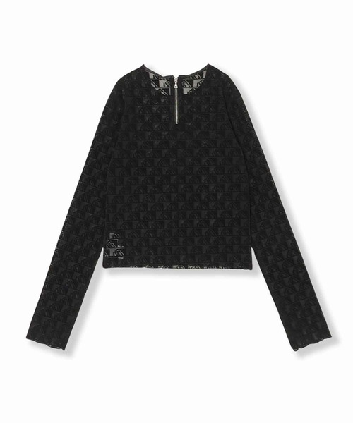 「THINGS THAT MATTER」 長袖カットソー FREE ブラック×ホワイト レディース_画像9