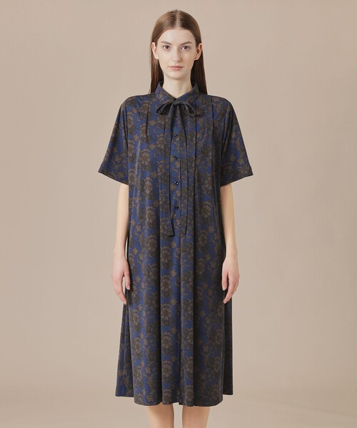 MACKINTOSH LONDON リンクパターン 半袖ワンピース MACKINTOSH LONDON（マッキントッシュ ロンドン） 半袖ワンピース 40