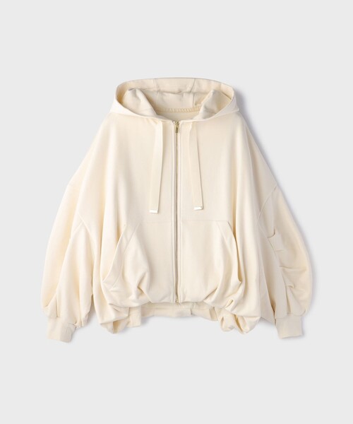 「GRACE CONTINENTAL」 ジップアップパーカー 36 ブラウン レディース_画像6