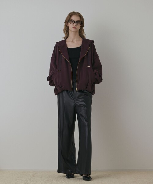 「GRACE CONTINENTAL」 ジップアップパーカー 36 ブラウン レディース_画像7