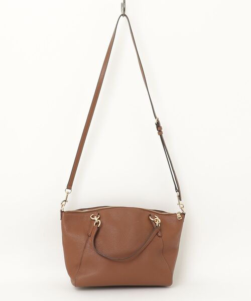美品COACH ブラウン レザー サッチェル ハンドバッグ ショルダー 2way COACH（コーチ） ケルシー サッチェル 2WAYバッグ - ブラウン
