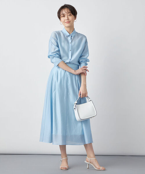 「NOLLEY'S Sophi」 長袖シャツ 38 ブラック レディース_画像7