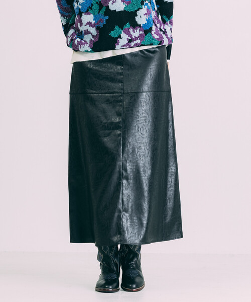 「Freada」 ロングスカート ONE SIZE ダークブラウン レディース_画像2