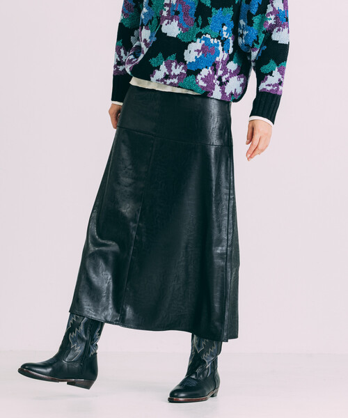 「Freada」 ロングスカート ONE SIZE ダークブラウン レディース_画像4
