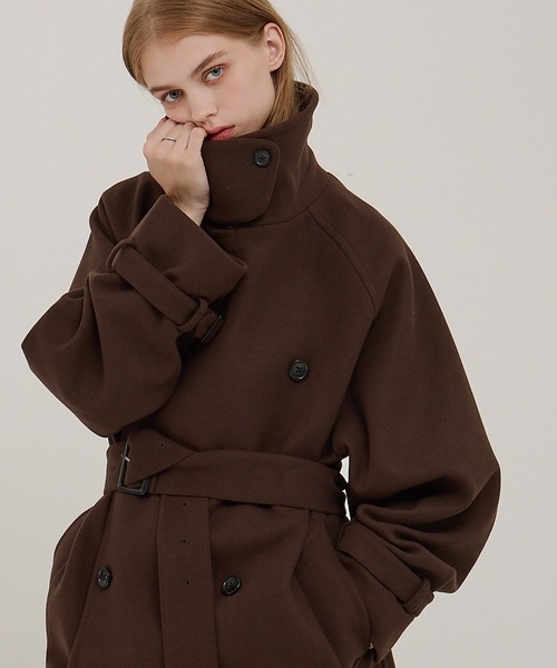 「EMMA CLOTHES」 トレンチコート M ベージュ メンズ_画像2