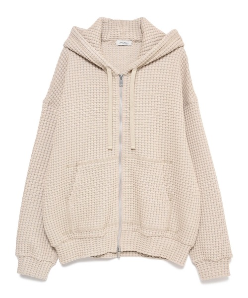 「SEAGREEN」 ジップアップパーカー 1 ブラウン レディース_画像6