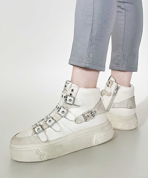 「ASH」 ハイカットスニーカー 37 ブラック レディース_画像2
