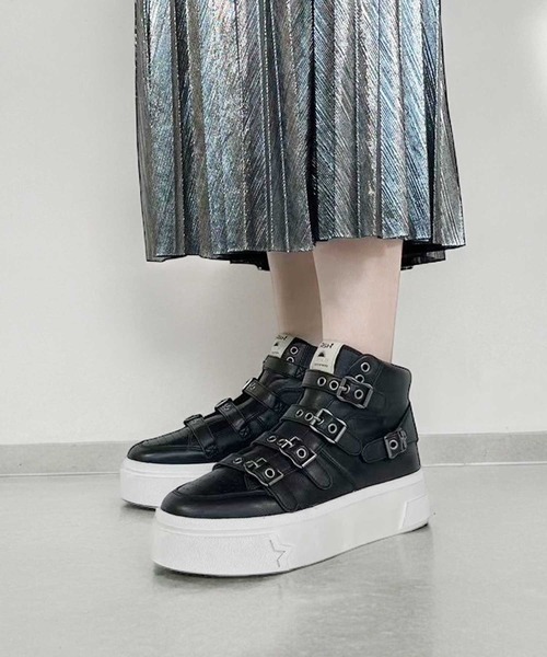 「ASH」 ハイカットスニーカー 37 ブラック レディース_画像5