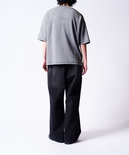 「Lui's」 半袖ニット S グレー メンズ_画像7