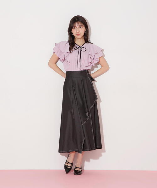 「JILL by JILL STUART」 フレアスカート MEDIUM ブラック レディース_画像5