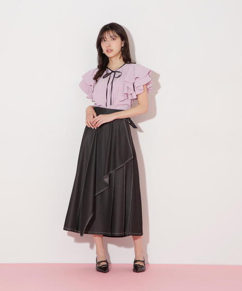 「JILL by JILL STUART」 フレアスカート MEDIUM ブラック レディース_画像7